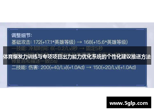 体育爆发力训练与专项项目出力能力优化系统的个性化建议推送方法